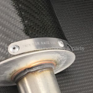 Ducati Termignoni 50 mm full system w. NEW carbon fiber silencers