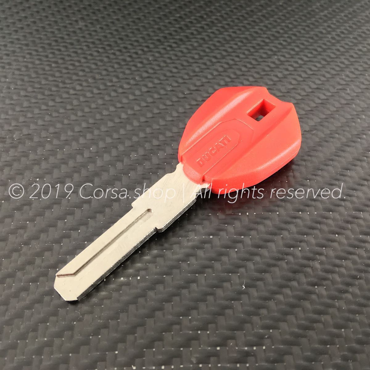 Ducati OE blank key w. transponder 59840311B Multistrada Diavel