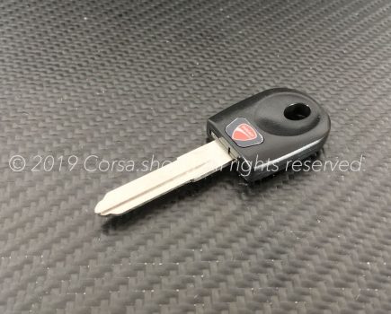 Genuine Ducati blank key w/o transponder. Part-no: 59840331A repl. 59840241A, 59840242A, 59840243A.