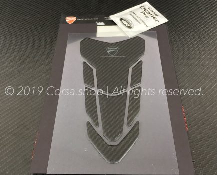 Genuine Ducati Performance carbon fiber tank protector tankpad. Ducati part-no. 97480161A.