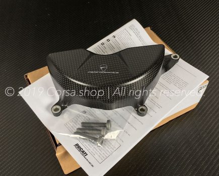 Ducati Performance Carbon Fiber alternator Cover / protector. Ducati part-no. 96981123A replaces 96981122A & 96981121