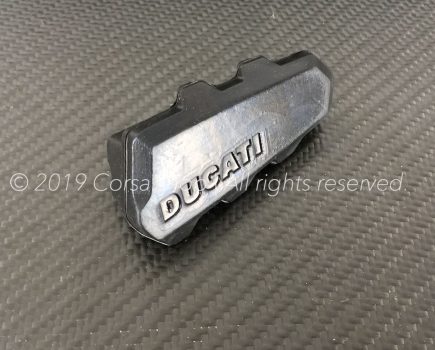 Genuine Ducati Right hand side footrest / -peg rubber pad. Ducati part-no. 76510031A