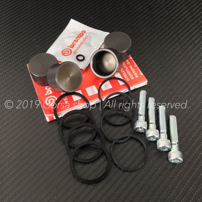 Brembo P4 32D (Ø 32mm) brake caliper piston seal repair kit