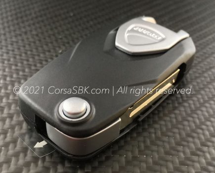 Ducati blank key. w. transponder. Ducati Part-no: 59810355B replacing 59810352B, 59810351B, 59810321B, 59810291B, 59810321C. Fits: Ducati Multistrada 1200cc models (MY '15-'18) & XDiavel 1260cc models (MY '16 - '22)