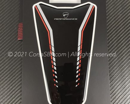 Ducati Performance branded tank pad / tank protector. Ducati part-no. 97480201A.