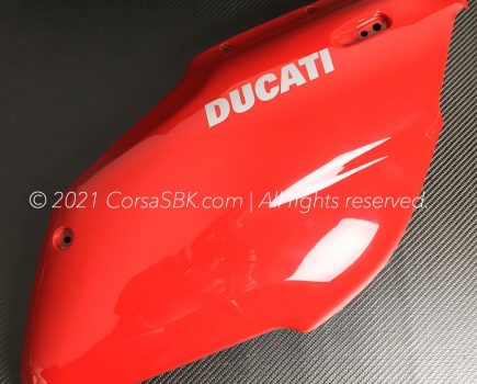 Ducati red right hand half fairing panel. Ducati part-no. 48010851AA