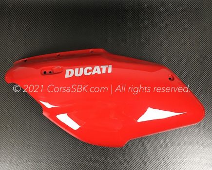 Ducati red left hand half fairing panel. Ducati part-no. 48010861AA