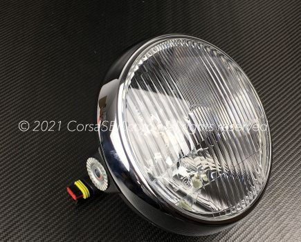 Ducati Monster Front- / headlight. Ducati part.no. 52010052A replaces 52010051A, 72310031A, 52020012A, 52020012B, 52020011B, 52040071A, 52040071C, 52020011A, 52040061A, 52040061B, 52040061C