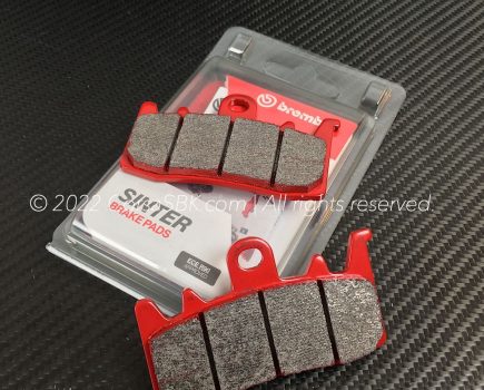 Brembo front brake pads. Size: 85,0 x 50,8 x 8,0 mm Compound: Sintered; 07BB38SA.