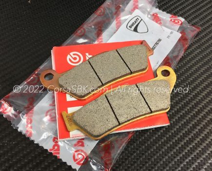 Genuine Ducati Brembo set of rear brake pads. Ducati part-no. 61340761A